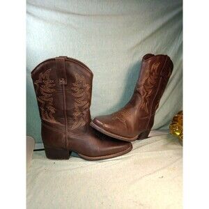 Women's Rodeo Ropers Size 4M Colt Boots Brown/Cream 430032